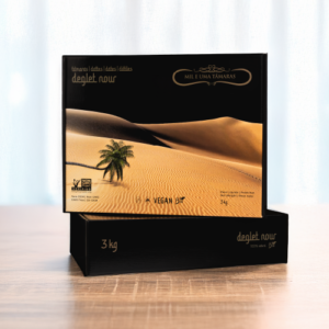 Tâmaras Frescas Deglet Nour Premium BIO com rama 3kg